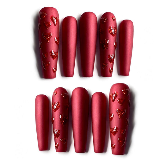 Red Velvet | Luxury Press On Nails