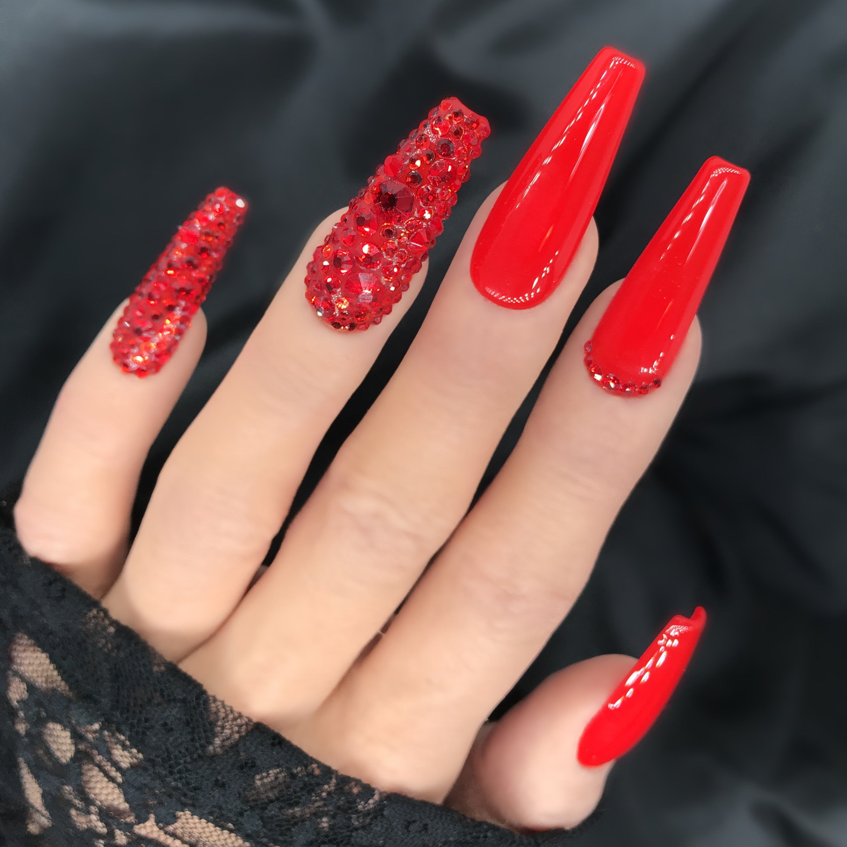 Red Slippers  Luxury Press On Nails – Dank Claws