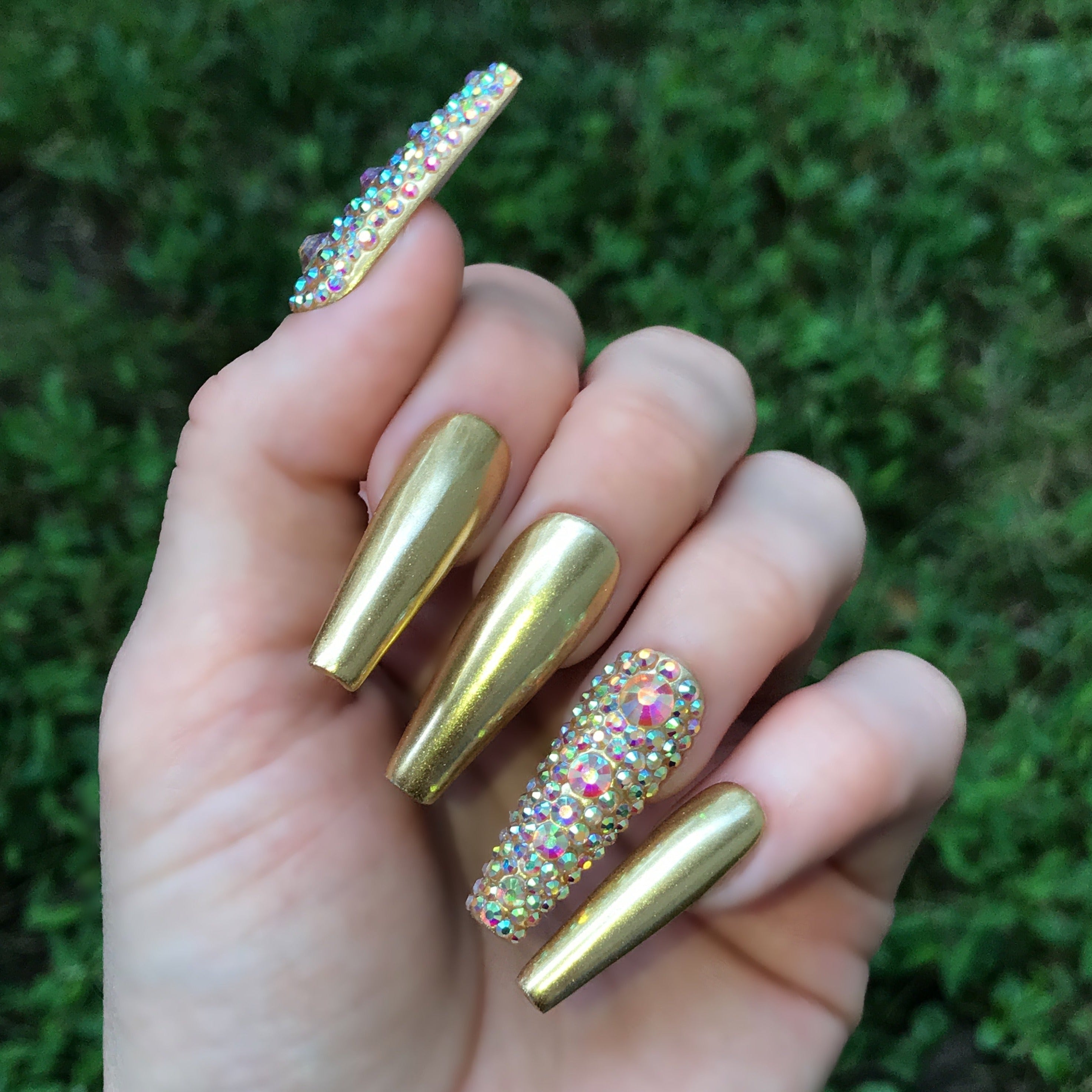 3D Nail Rhinestones Silver Gold Crystal Gems Beads Pearl Glitter UV Gel  Decor | eBay